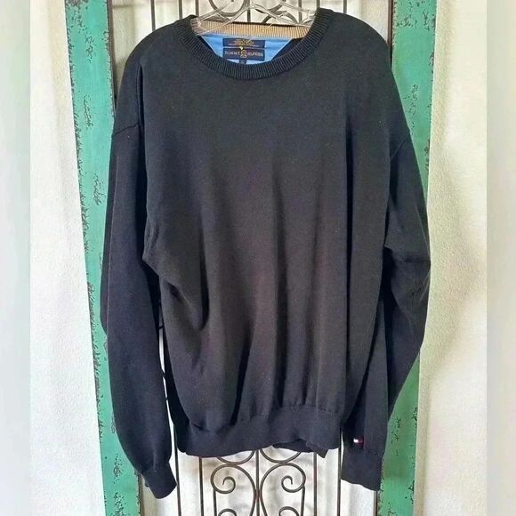 Vintage Tommy Hilfiger Cotton Crewneck. High End Quality. Mens Lg. - Picture 4 of 6